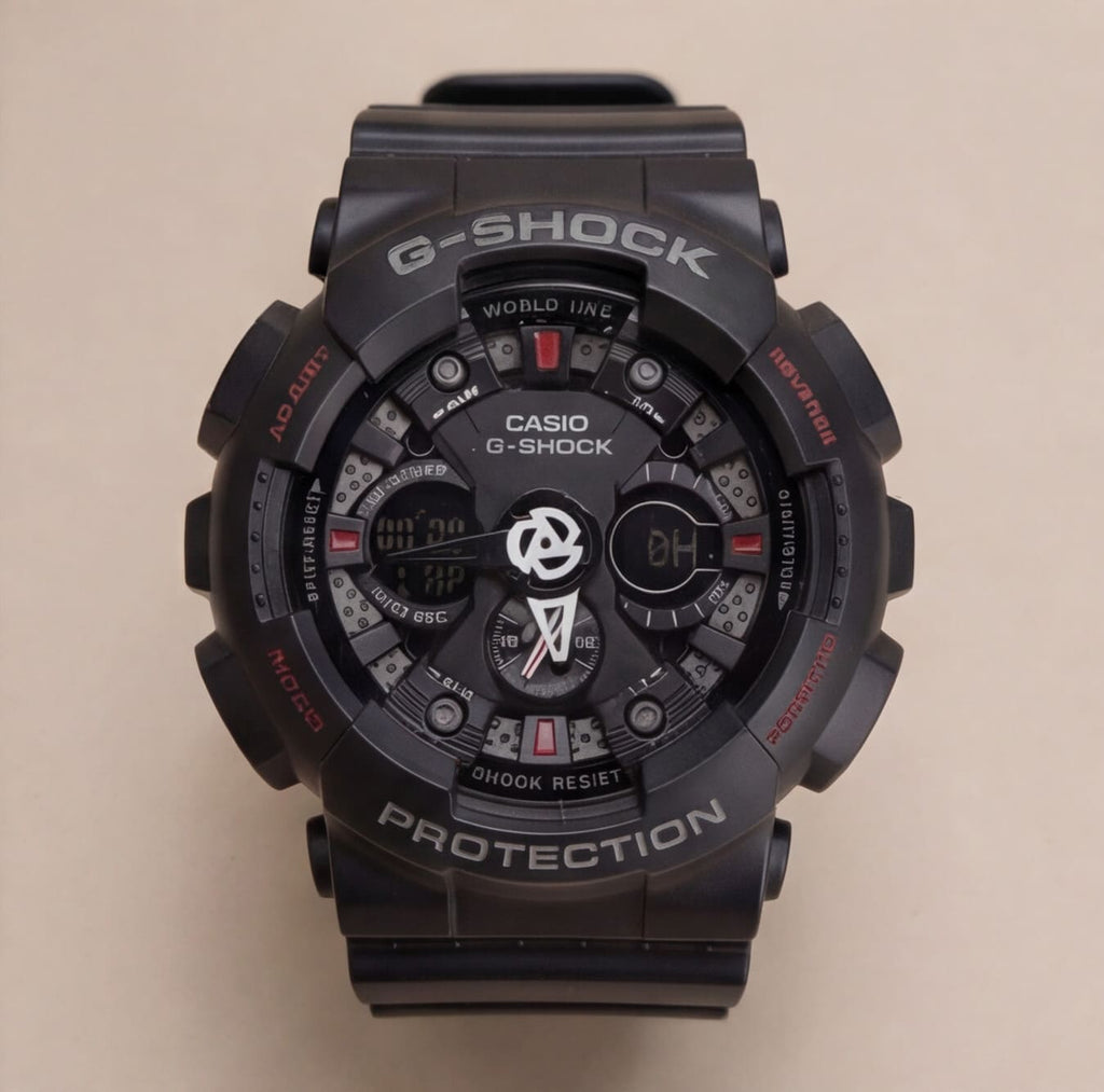 G-Shck Negro Tablero Negro - Rojo
