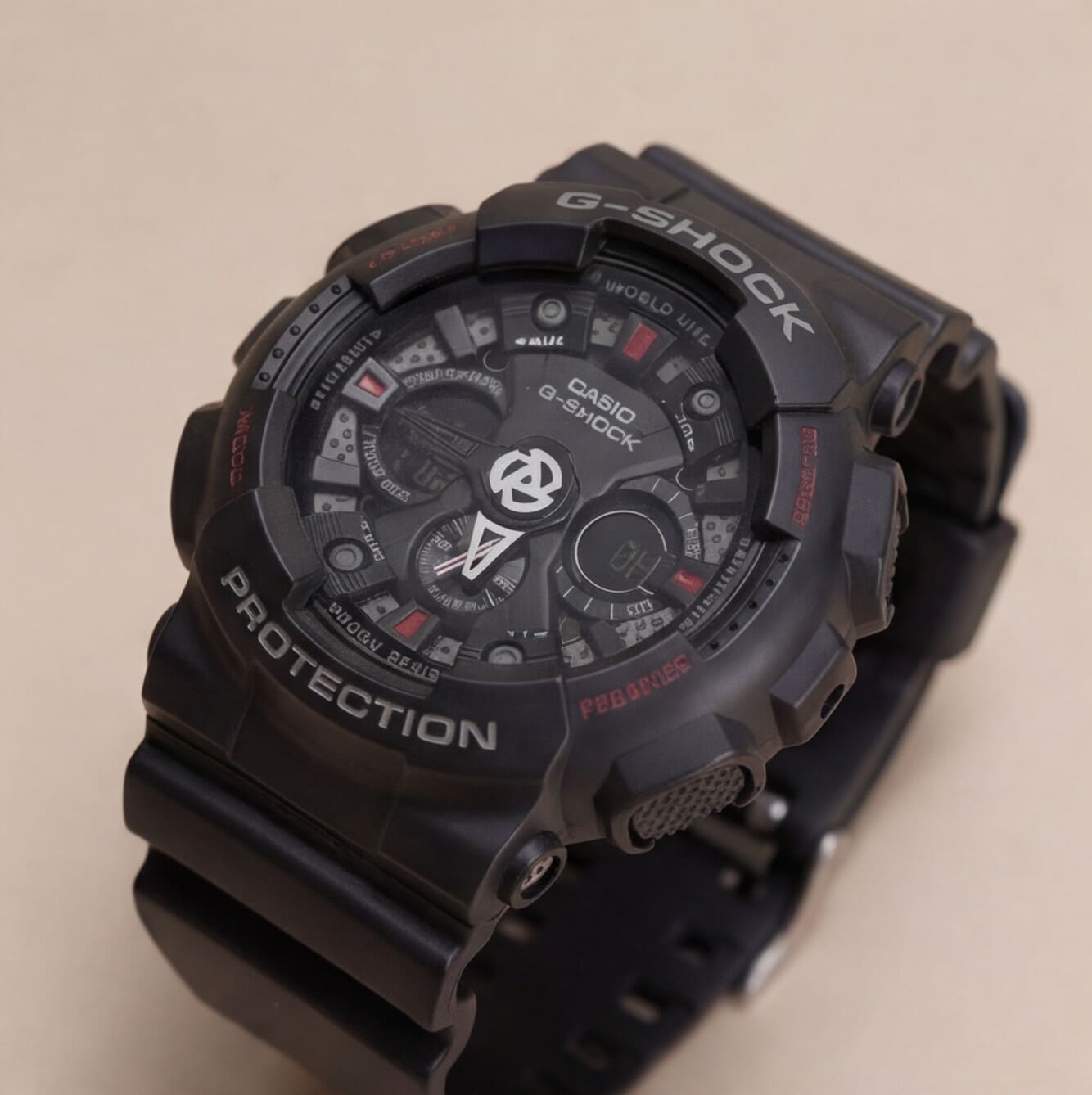 G-Shck Negro Tablero Negro - Rojo