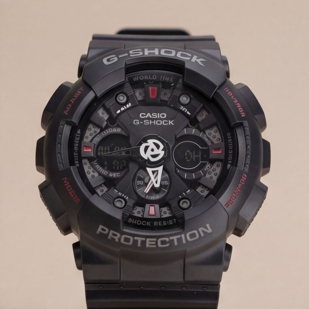 G-Shck Negro Tablero Negro - Rojo